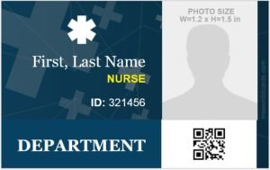 Professional Nursing Id Cards For Ms Word Edit Print