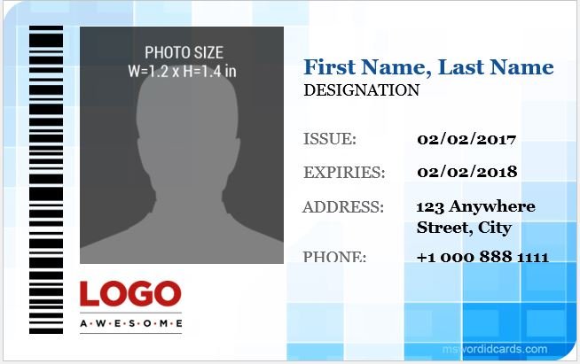 Corporate Professional ID Card Template