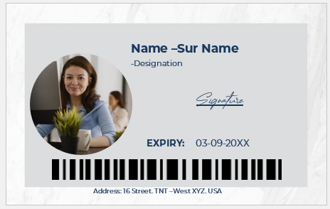 Corporate Professional ID Badge