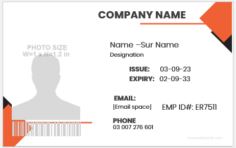 Corporate professional ID Badge