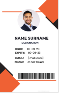 Corporate professional ID Badge