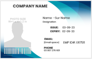 Corporate professional ID Badge