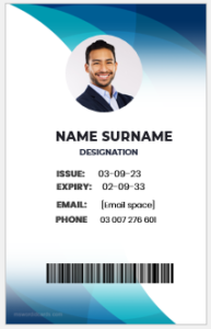 Corporate professional ID Badge