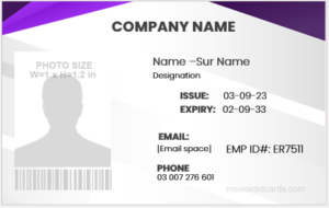 Corporate professional ID Badge