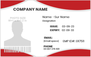 Corporate professional ID Badge