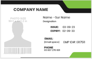 Corporate professional ID Badge