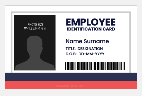 Professional ID Badge Sample