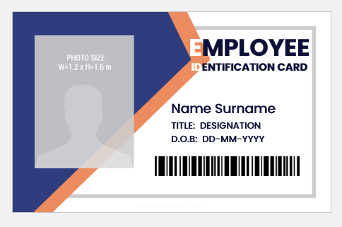 Professional ID Badge Sample