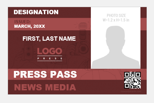 Press reporter ID card