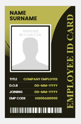 Company employee ID card