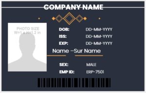 Office ID Card Template