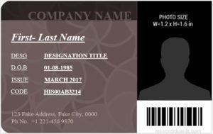 Office ID Card Template