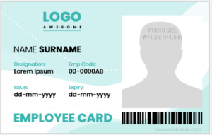 Office employee ID card