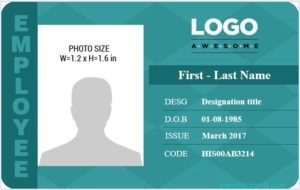 Company ID Card Format