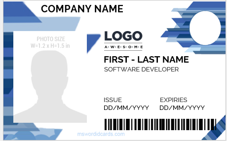 50+ Best Office ID Card Templates MS Word | Download & Edit