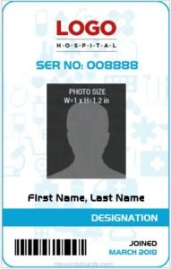 Medical Staff ID Card Template