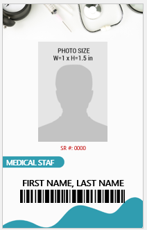 Medical Staff ID Card Template