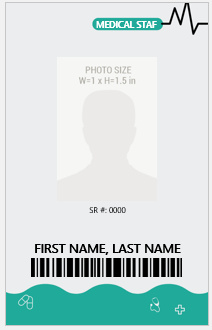 Medical Staff ID Card Template