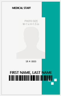 Medical Staff ID Card Template