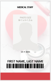 Medical Staff ID Card Template