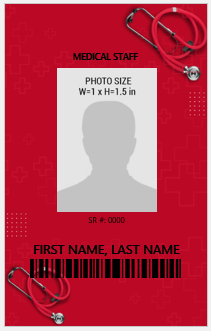 Medical Staff ID Card Template