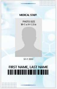 Medical Staff ID Card Template