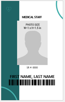 Medical Staff ID Card Template