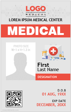 30+ Best Medical Staff ID Card Templates MS Word | Download