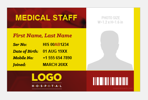 Medical staff ID card