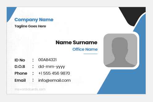 Office employee ID card