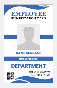Office employee ID card