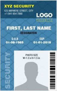 100+ Vertical Blank ID Card Templates | Microsoft Word ID ...