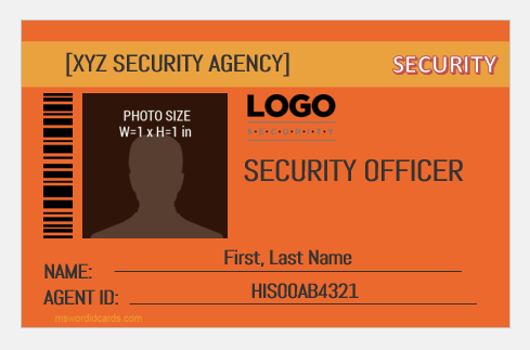 Security service ID badge