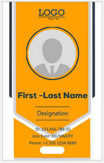 Office ID badge template