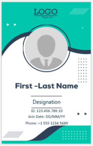 Office ID badge template