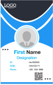 Office ID badge template