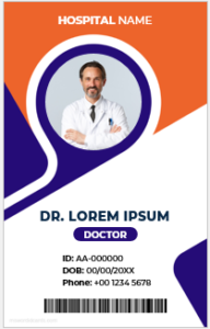 Doctor id card template