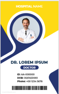 Doctor id card template