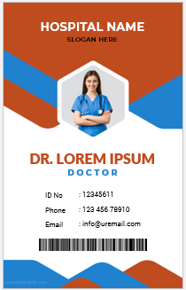 Doctor ID card template