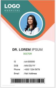 Doctor id card template