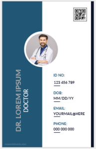 Doctor ID card template