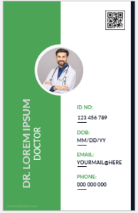 Doctor ID card template