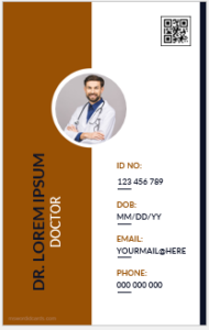 Doctor ID card template