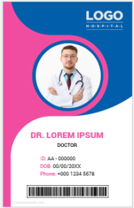 Doctor id card template