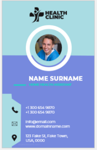 Doctor ID card template