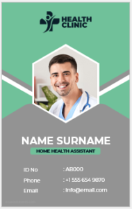 Doctor ID card template