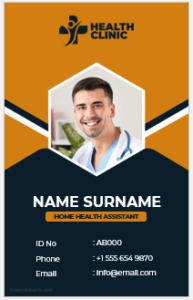 Doctor ID card template