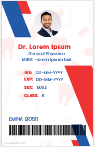 Doctor ID card template