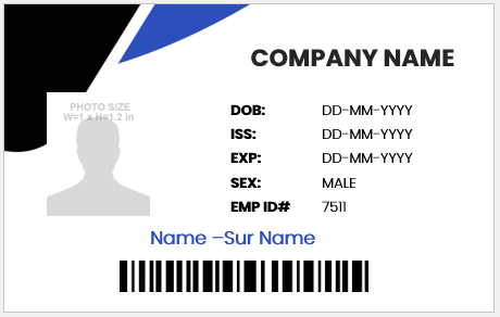 Employee ID Card Format