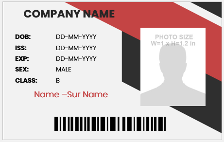 Employee ID Card Format